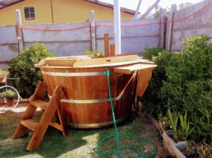 tinas de madera modelo tiltil para 4 personas
